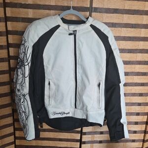 Speed and Strength women's white motorcycle jacket